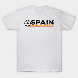 Spain Football Fan. Italy Spain  Design T-Shirt